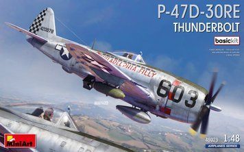 Американський винищувач 1/48 P-47D-30RE Thunderbolt Базовий набір MiniArt 48023 , збірна модель Мініарт MA48023 фото