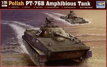 Польський плавучий танк 1/35 ПТ-76Б Trumpeter 00382 , збірна модель танк Трумпетер TR00382 фото