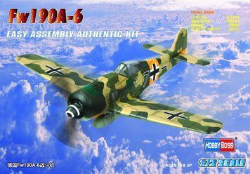 Збірна модель 1/72 німецький винищувач Fw 190A-6 HobbyBoss HB80245 HB80245 фото