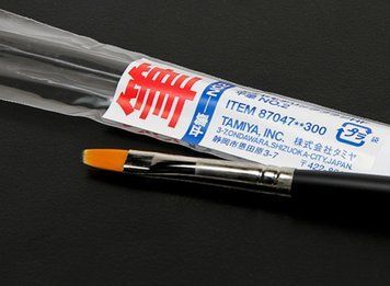 Плоский пензель №2 (Flat Brush No.2) Tamiya Modeling Brush HF 87047 TAM87047 фото