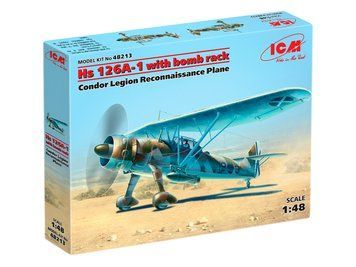 Сборная модель ICM 1/48 Hs-126A1 с бомбодержателями, самолет-разведчик "Легиона Кондор" 48213 ICM48213 фото