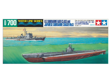 Американская субмарина 1/700 Gato Class & Chaser No13 Tamiya 31903 , сборная модель подводная лодка Гато Тамия TAM31903 фото