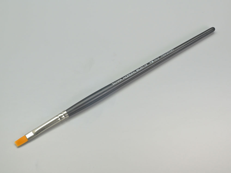 Плоский пензель №2 (Flat Brush No.2) Tamiya Modeling Brush HF 87047 TAM87047 фото