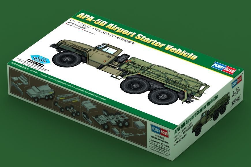 Советский аэродромный грузовик 1/72 АПА-5Д HobbyBoss 82962 , сборная модель пусковой агрегат Урал Хоббибос HB82962 фото