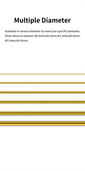 Латунні стрижні &Oslash;2.0 мм (Brass Rods For Model Building) Dspiae BB-2.0 BB-2.0 фото