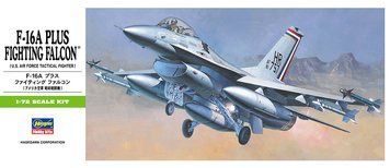 Американський винищувач 1/72 F-16A Plus Fighting Falcon Hasegawa 00231 , збірна модель винищувача Хасегава HS00231 фото
