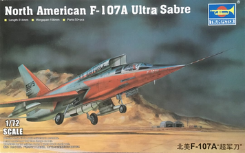Американский истребитель-бомбардировщик 1/35 North American F-107A Ultra Sabre Trumpeter 01605 TR01605 фото
