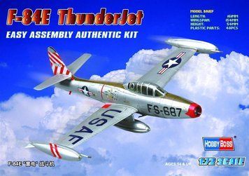 Збірна модель 1/72 американський реактивний винищувач F-84E Thunderjet HobbyBoss HB80246 HB80246 фото