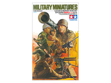 Американские пулемётчики и миномётчики 1/35 U.S. Gun & Mortar Team Set Tamiya 35086 , сборная модель Тамия TAM35086 фото