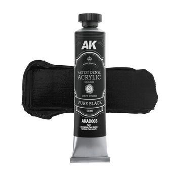 Акрилова фарба Artistic Dense Чорний PbK 7 (Pure Black) 20 мл AK-Interactive AKAD003 AKAD003 фото