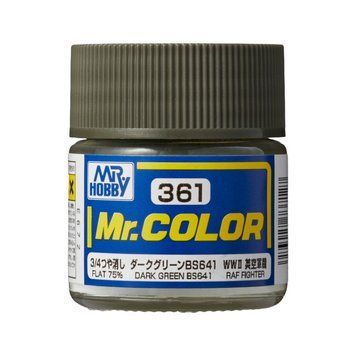 Акрилова фарба Mr.Color Темно-зелена BS641 (Dark Green BS641) Mr.Hobby C361 C361 фото