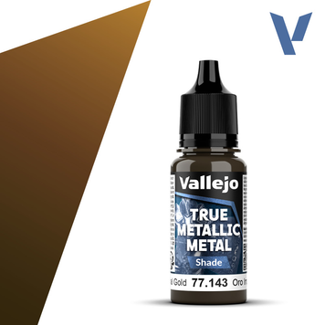 Акриловая краска Имперское золото Темный тон (Imperial Gold Shade) Vallejo True Metallic Metal VAL 77143 VAL 77143 фото
