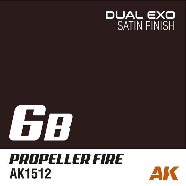 Набір акрилових фарб Коричневий 6A Oxide Red & 6B Propeller Fire Dual Exo Set 6 AK-Interactive AK1548 AK1548 фото