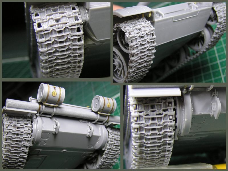 Советские траки ОМШ 1/35 для Т-54 ранние (T-54 OMSh Track Links Set Early) MiniArt 37046 , траки ОМШ Миниарт MA37046 фото