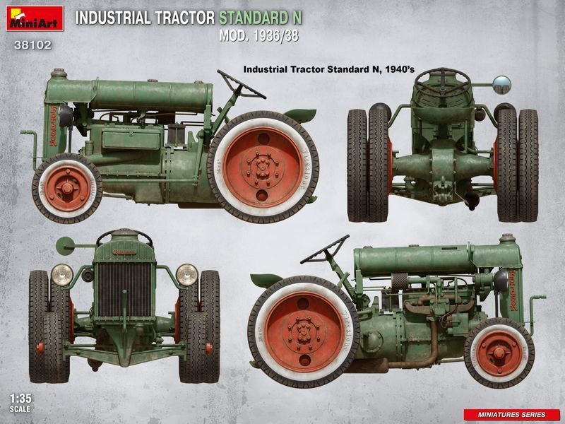 Американський трактор 1/35 Standard N 1936/38 MiniArt 38102 , збірна модель трактор Standard N Мініарт MA38102 фото