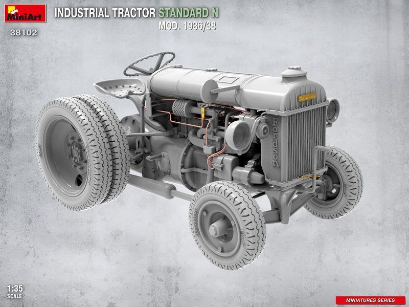 Американський трактор 1/35 Standard N 1936/38 MiniArt 38102 , збірна модель трактор Standard N Мініарт MA38102 фото