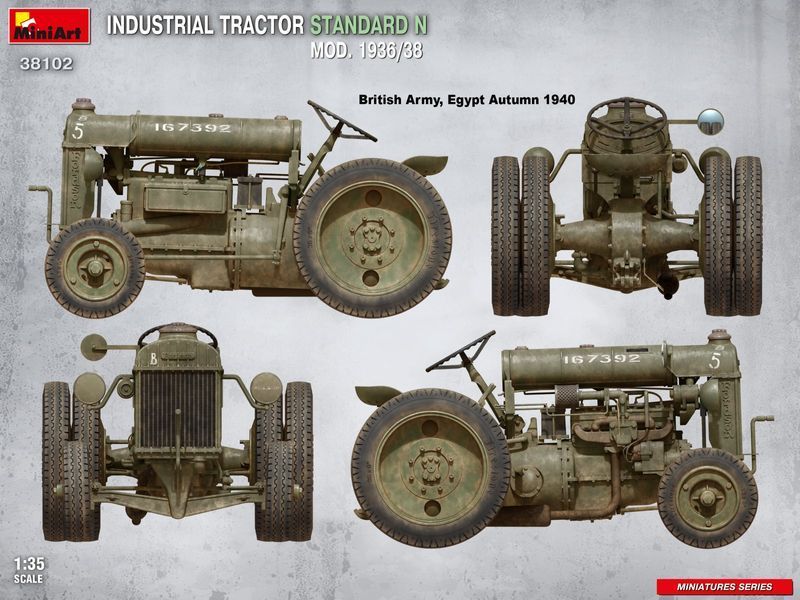 Американський трактор 1/35 Standard N 1936/38 MiniArt 38102 , збірна модель трактор Standard N Мініарт MA38102 фото