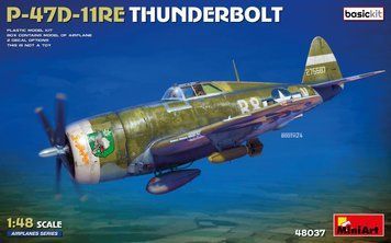 Американський винищувач 1/48 P-47D-11RE Thunderbolt Базовий набір MiniArt 48037 , збірна модель Мініарт MA48037 фото