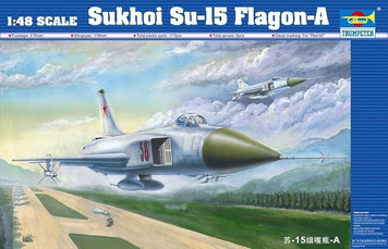 Cоветский истребитель-перехватчик 1/48 Су-15 Flagon-A Trumpeter 02810 , сборная модель истребитель Трумпетер TR02810 фото