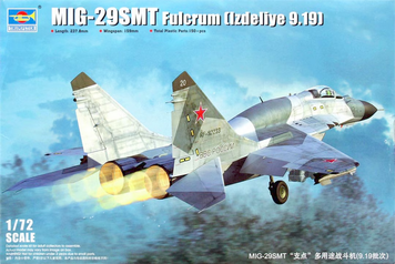 Советский истребитель 1/72 МиГ-29СМТ (9.19) Trumpeter 01676 , сборная модель истребитель Микоян Трумпетер TR01676 фото