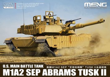 Збірна модель 1/72 Танк M1A2 Sep Abrams Tusk II Meng 72-003 72-003 фото