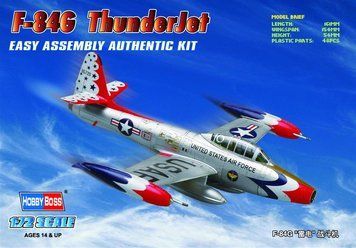 Збірна модель 1/72 американський реактивний винищувач F-84G Thunderjet HobbyBoss HB80247 HB80247 фото
