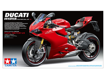Італійський мотоцикл 1/12 Ducati 1199 Panigale S Tamiya 14129 , збірна модель байк Дукаті Панігале Тамія TAM14129 фото