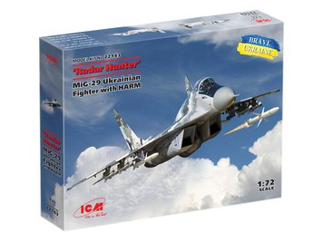 Збірна модель ICM 1/72 "Мисливець за РЛС", МіГ-29 “9-13” український винищувач з ракетами HARM (72143) ICM72143 фото