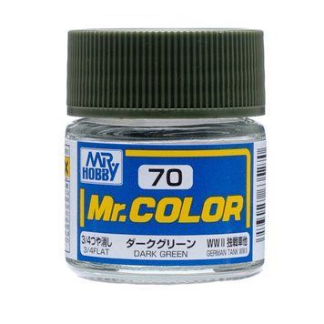 Акрилова фарба Mr.Color Темно-зелений (Dark Green) Mr.Hobby C070 C070 фото
