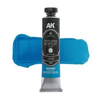 Акрилова фарба Artistic Dense Ціановий PB 15:3 - PW 6 (Cyan) 20 мл AK-Interactive AKAD004 AKAD004 фото