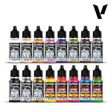 Набор акриловых красок Model Color + Game Color Военный Особый (Wargame Special) 16 шт VAL 70257 VAL 70257 фото