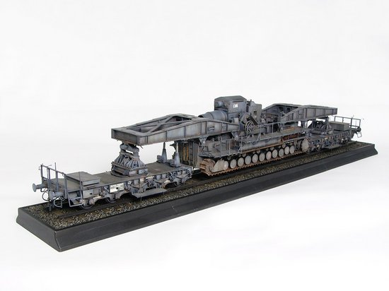 Німецька самохідна мортира 1/35 M&ouml;rser Karl Ger&auml;t 041 Trumpeter 00209 , збірна модель мортира Трумпетер TR00209 фото