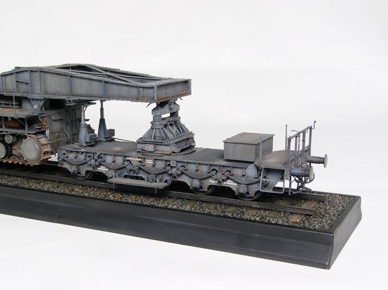 Німецька самохідна мортира 1/35 M&ouml;rser Karl Ger&auml;t 041 Trumpeter 00209 , збірна модель мортира Трумпетер TR00209 фото