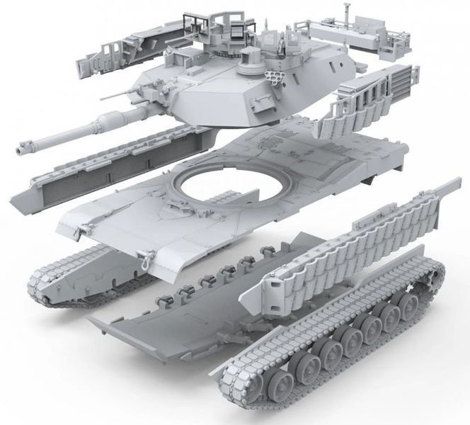 Сборная модель 1/72 американский танк M1A2 SEP ABRAMS TUSK II Meng 72-003 72-003 фото
