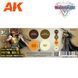 Набор акриловых красок Неметаллический металл золото (W.B.) (Wargame Color Set. Non Metallic Metal Gold (W.B.)) шт AK-Interactive AK1077 AK1077 фото 2