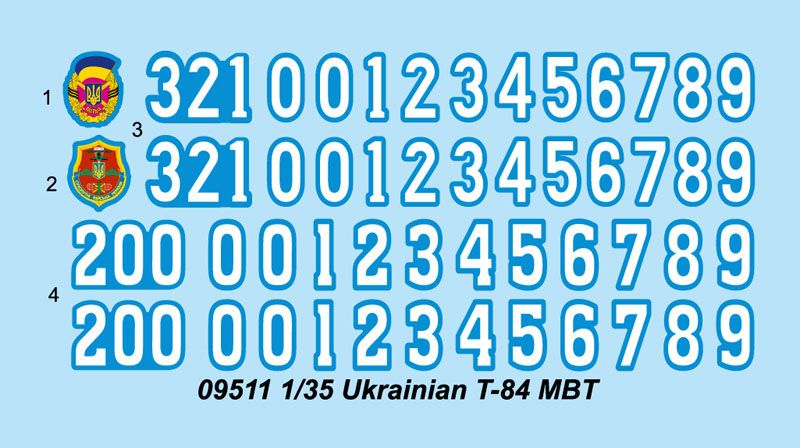 Збірна модель 1/35 Український Т-84 ОБТ Трумпетер 09511 TR09511 фото