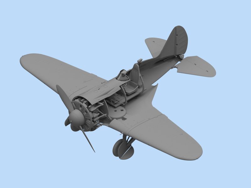 Збірна модель ICM 1/32 I-16 type 24 з радянськими пілотами (1939-1942) (32007) ICM32007 фото