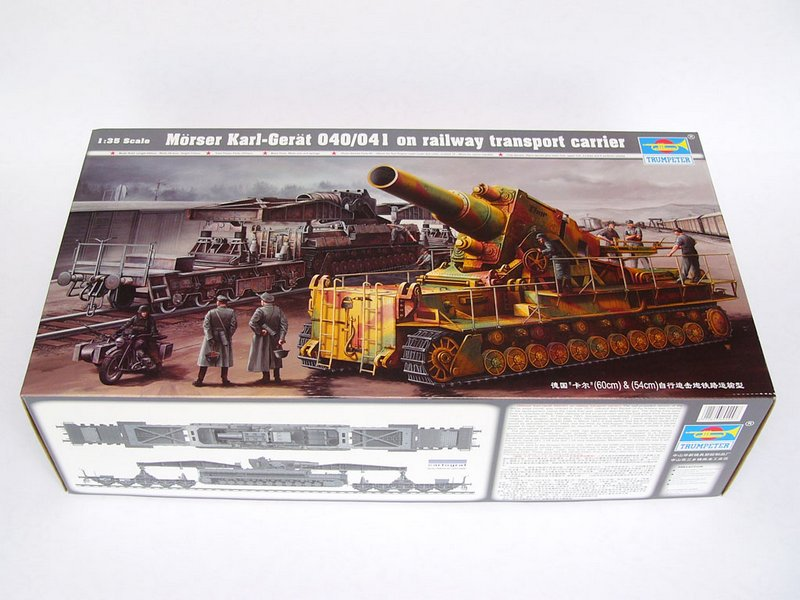 Німецька самохідна мортира 1/35 M&ouml;rser Karl Ger&auml;t 041 Trumpeter 00209 , збірна модель мортира Трумпетер TR00209 фото