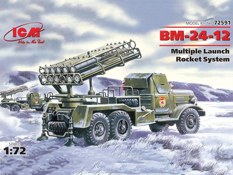 Збірна модель ICM 1/72 БМ-24-12, реактивна система залпового вогню (72591) ICM72591 фото