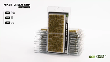 Пучки трави - Яскраво-зелені (дикі) 6 мм GamersGrass Grass Tufts Strong Green Wild GG6-SG GG6-SG фото