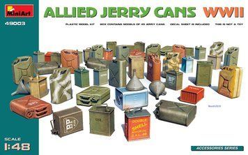 Паливні каністри 1/48 союзної Армії часів Другої Світової (Allied Jerry Cans WW2) MiniArt 49003 MA49003 фото