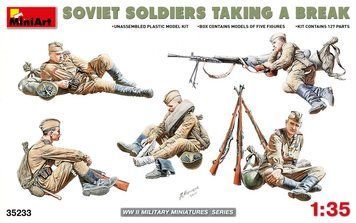 Советская пехота 1/35 На привале MiniArt 35233 , сборная модель Миниарт MA35233 фото