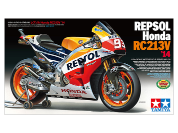 Японський мотоцикл 1/12 Repsol Honda RC213V Tamiya 14130 , збірна модель мотоцикл Ріпсол Хонда Тамія TAM14130 фото