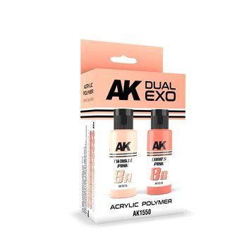 Набір акрилових фарб Рожевий 8A Twinkle Pink & 8B Char&rsquo;s Pink Dual Exo Set 8 AK-Interactive AK1550 AK1550 фото