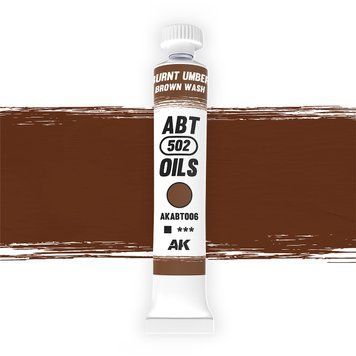 Масляная краска Жжёная Умбра / Коричневая Лазурь (Burnt Umber / Brown Wash) AK-Interactive AKABT006 AKABT006 фото
