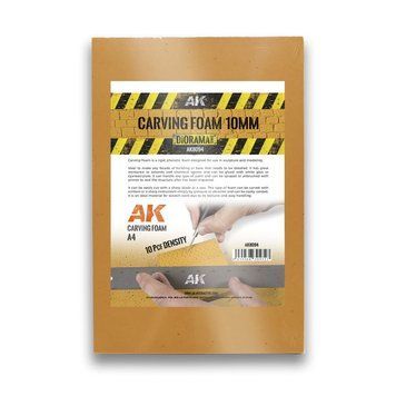 Пенопласт для резьбы Лист А4 (Carving Foam A4) 305 х 228 х 10 мм AK-Interactive AK8094 AK8094 фото