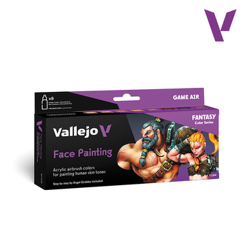 Набор красок - Раскраска лица (Face Painting) 8 шт Vallejo Fantasy Color VAL 72204 VAL 72204 фото