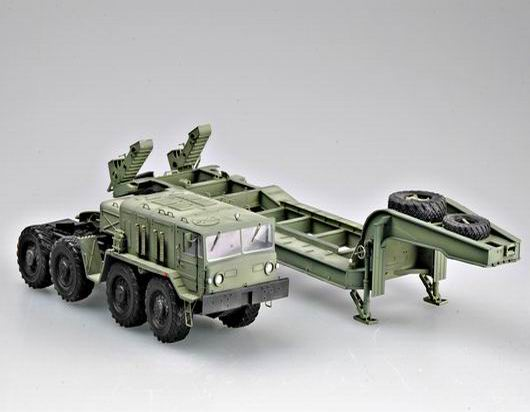 Радянський тягач з причепом 1/35 МАЗ-537Г & ЧМЗАП-5247Г Trumpeter 00211 , збірна модель тягач Трумпетер TR00211 фото