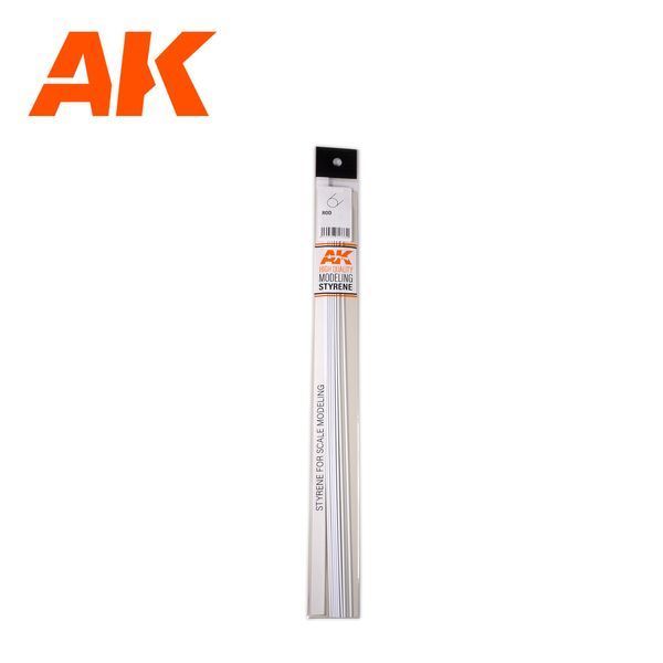 Полистирольная стрипса для моделирования (Rod 1.50 Diameter x 350 мм - Styrene Strip) AK-Interactive AK6539 AK6539 фото