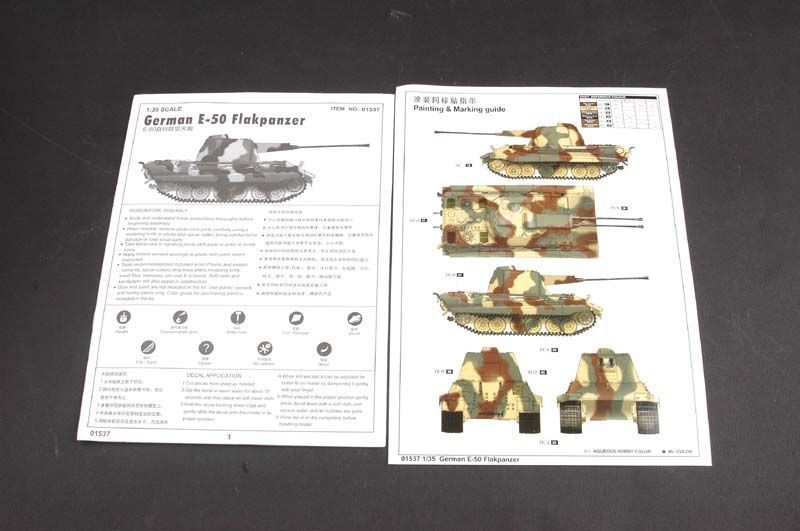 Немецкая самоходная зенитная установка 1/35 E-50 Flakpanzer Trumpeter 01537 , сборная модель Флак Трумпетер TR01537 фото